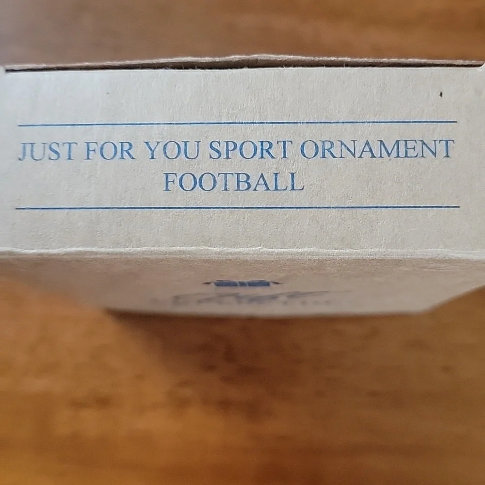 Avon 1997 Just for You Football Ornament